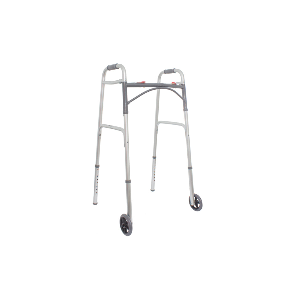 Andadera Plegable de Aluminio con Ruedas