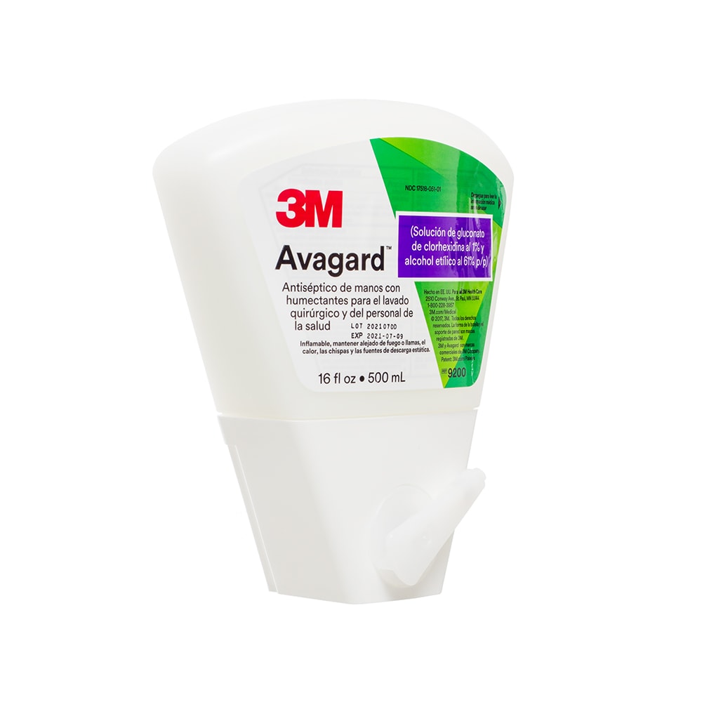 Antiséptico Quirúrgico Clorhexidina 9200 3M Avagard 500 ML