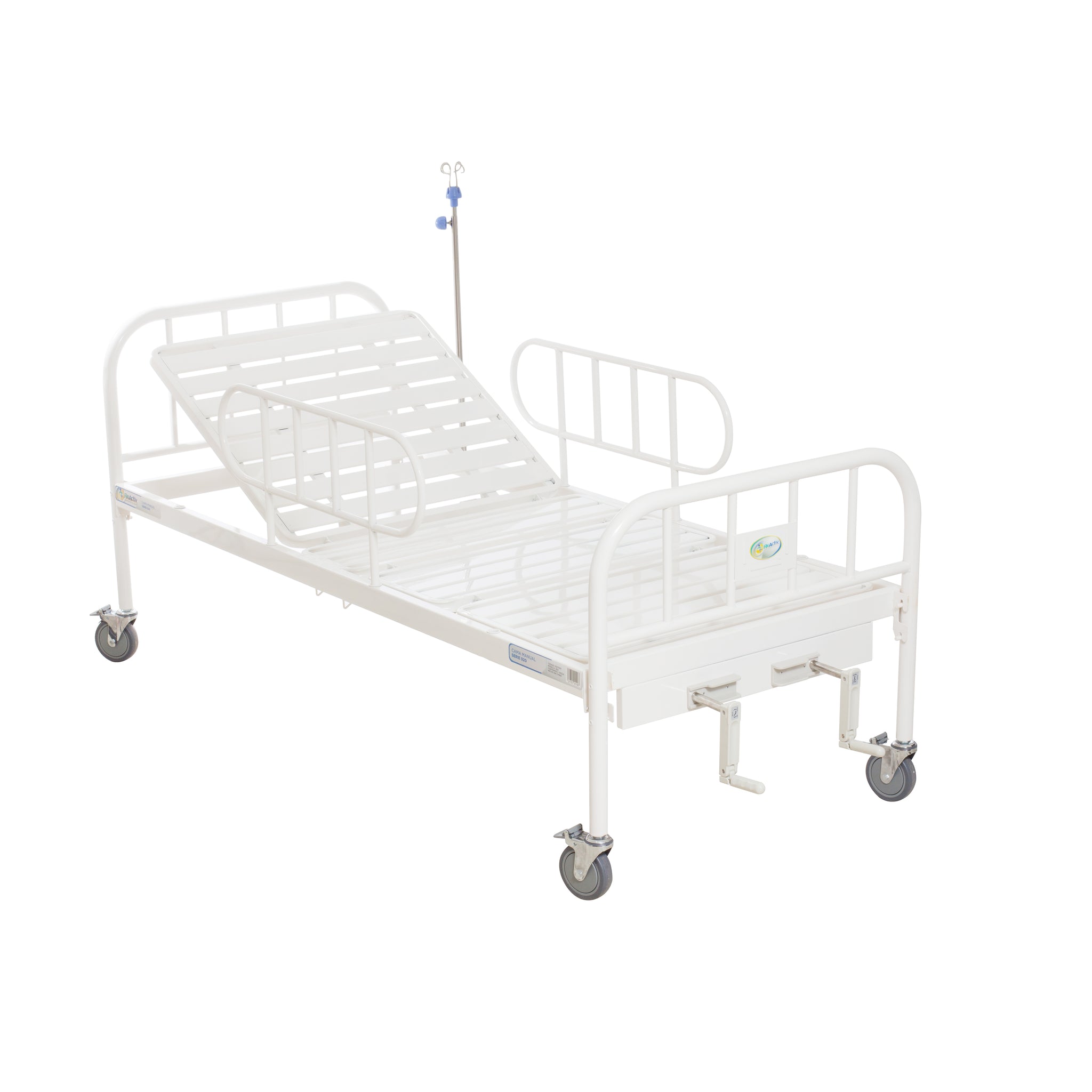 Cama Hospitalaria Manual con Ruedas