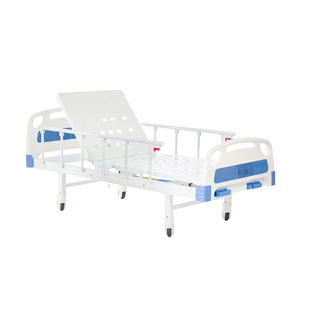 Cama Hospitalaria Manual con Ruedas
