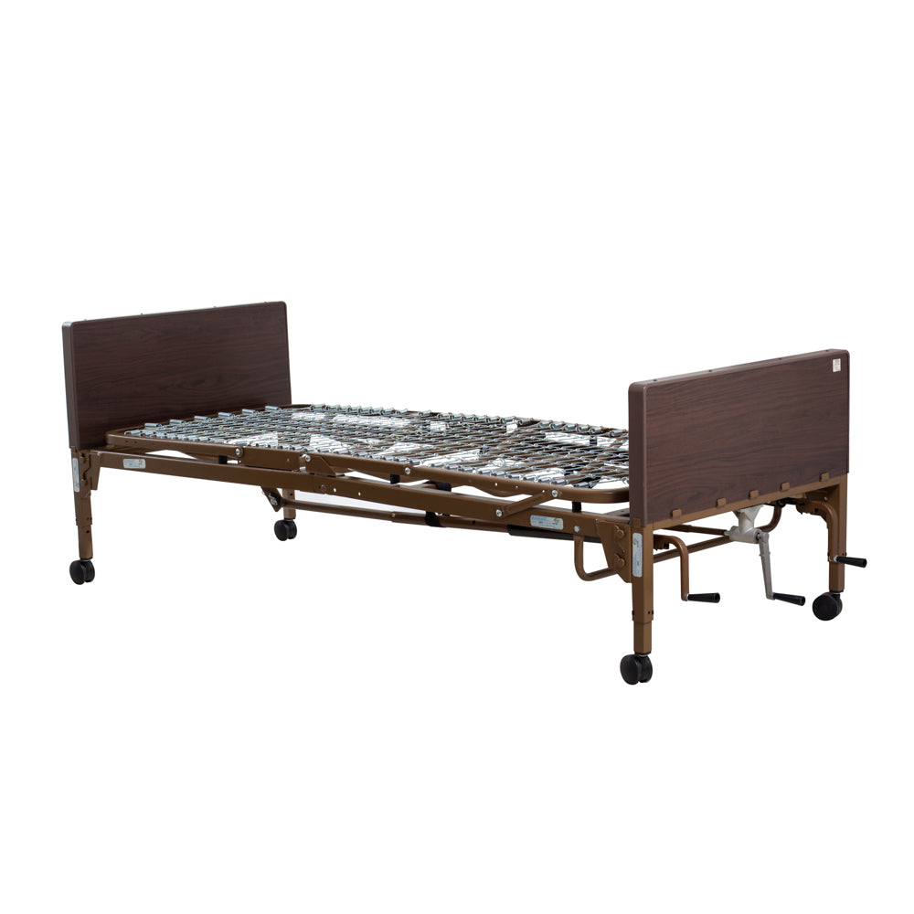 Cama Hospitalaria Manual con Ruedas