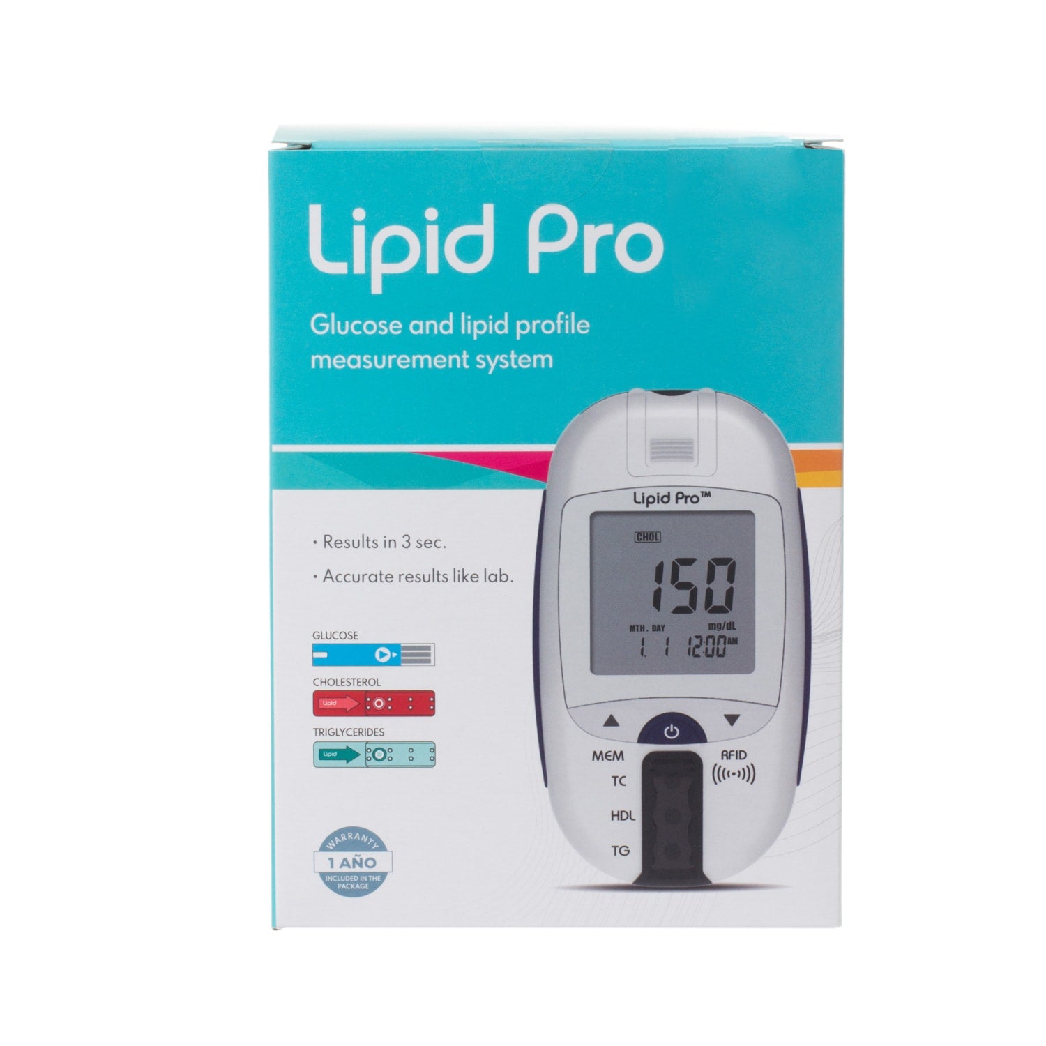 Lipid Pro Monitor Glucosa Triglicéridos y Colesterol