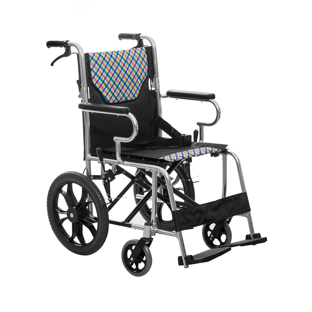 Silla de Traslado Movili de Aluminio Plegable H032C