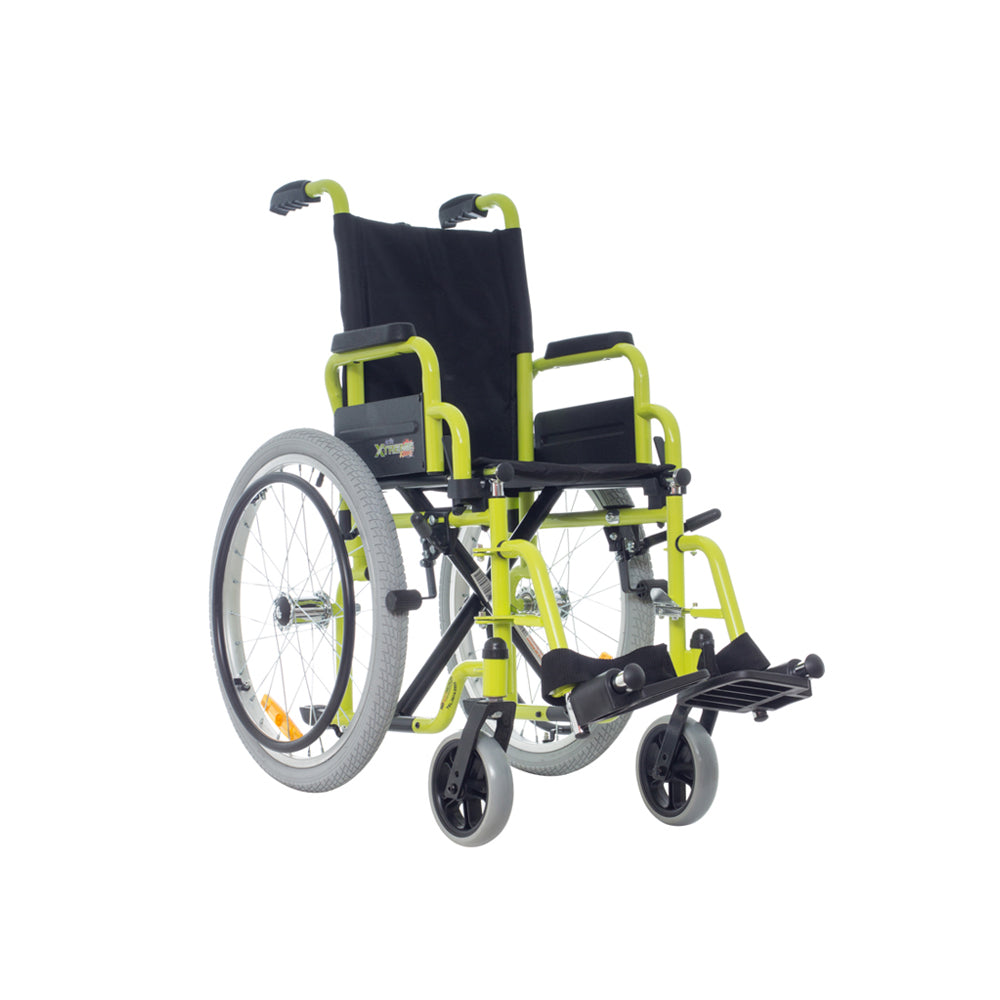 Silla de Ruedas Neumatica Infantil Todo Terreno XTREME 14" con Descansapies