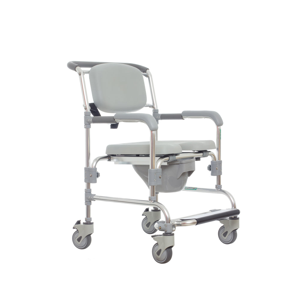 Silla Comodo ducha para Baño de Lujo de Aluminio 150 kg R203070