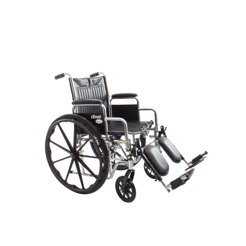 Silla de Ruedas de Acero con Elevapiernas 130kg