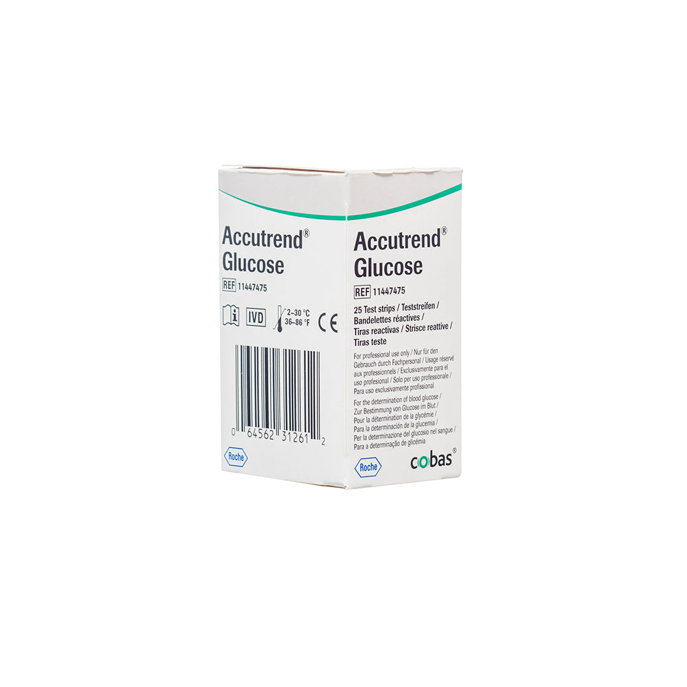 Tiras Reactivas para Glucosa 25 Piezas Accutrend