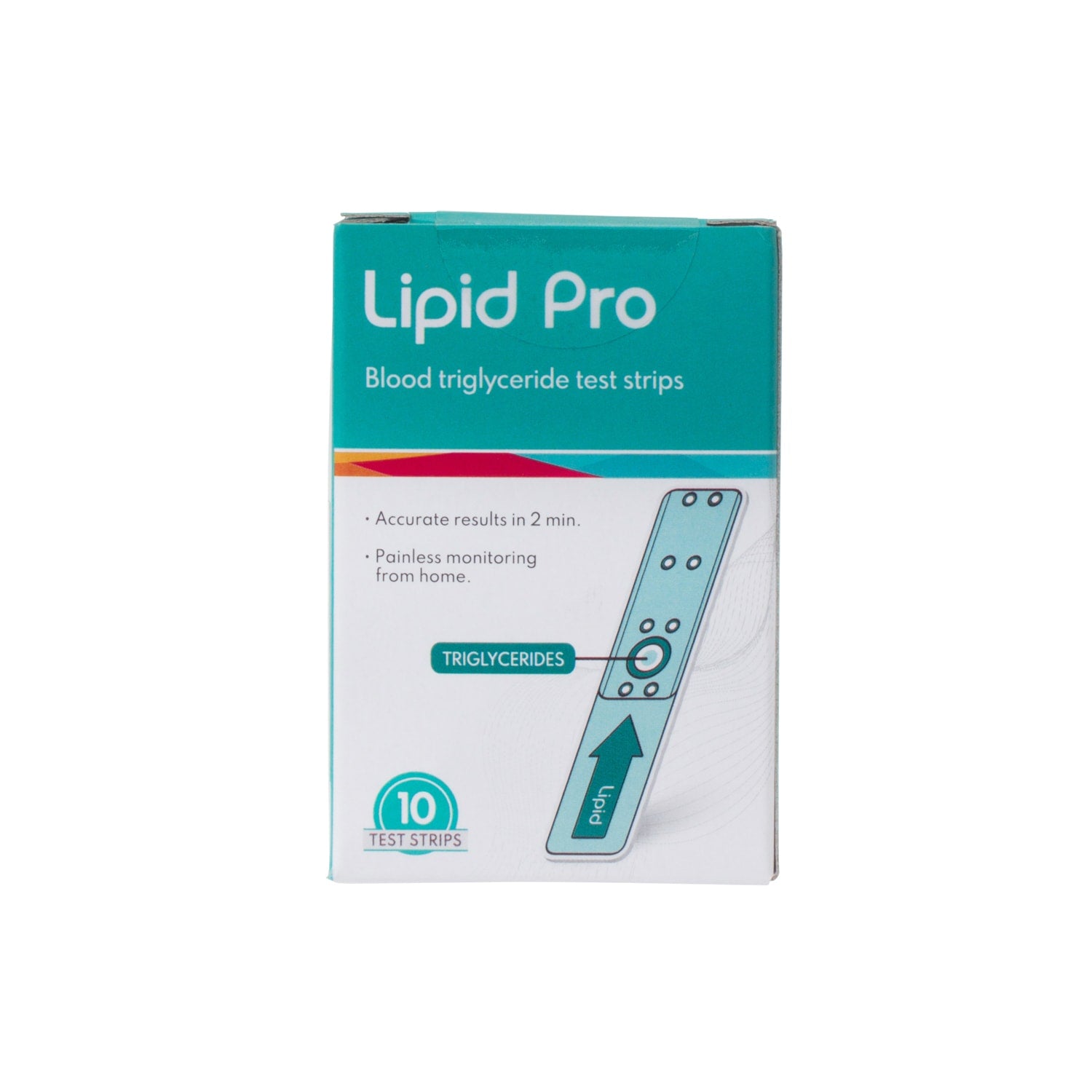 Tiras Reactivas para Triglicéridos 10 piezas Lipid Pro