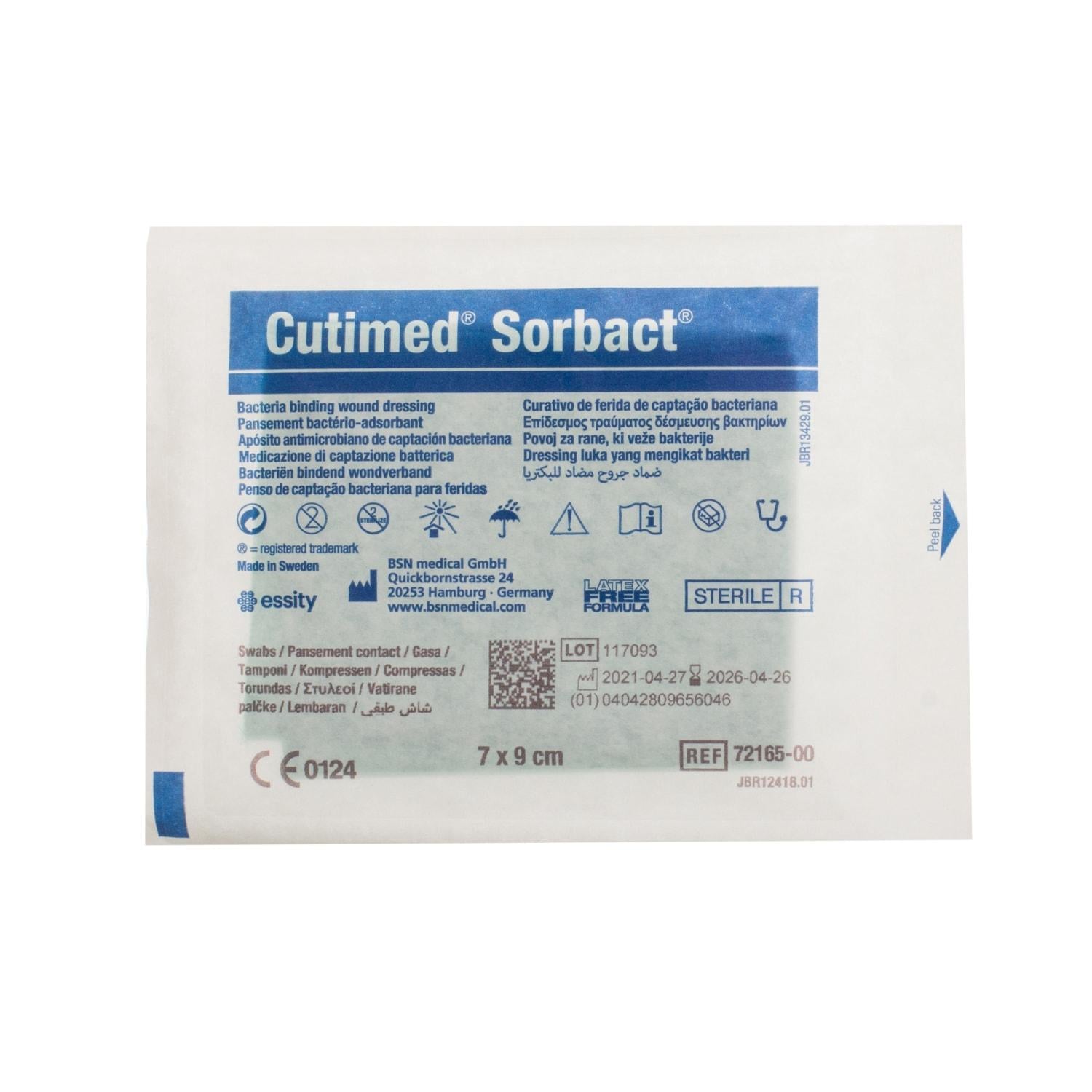 Aposito Parche de Malla Cutimed Sorbact 7x9cm