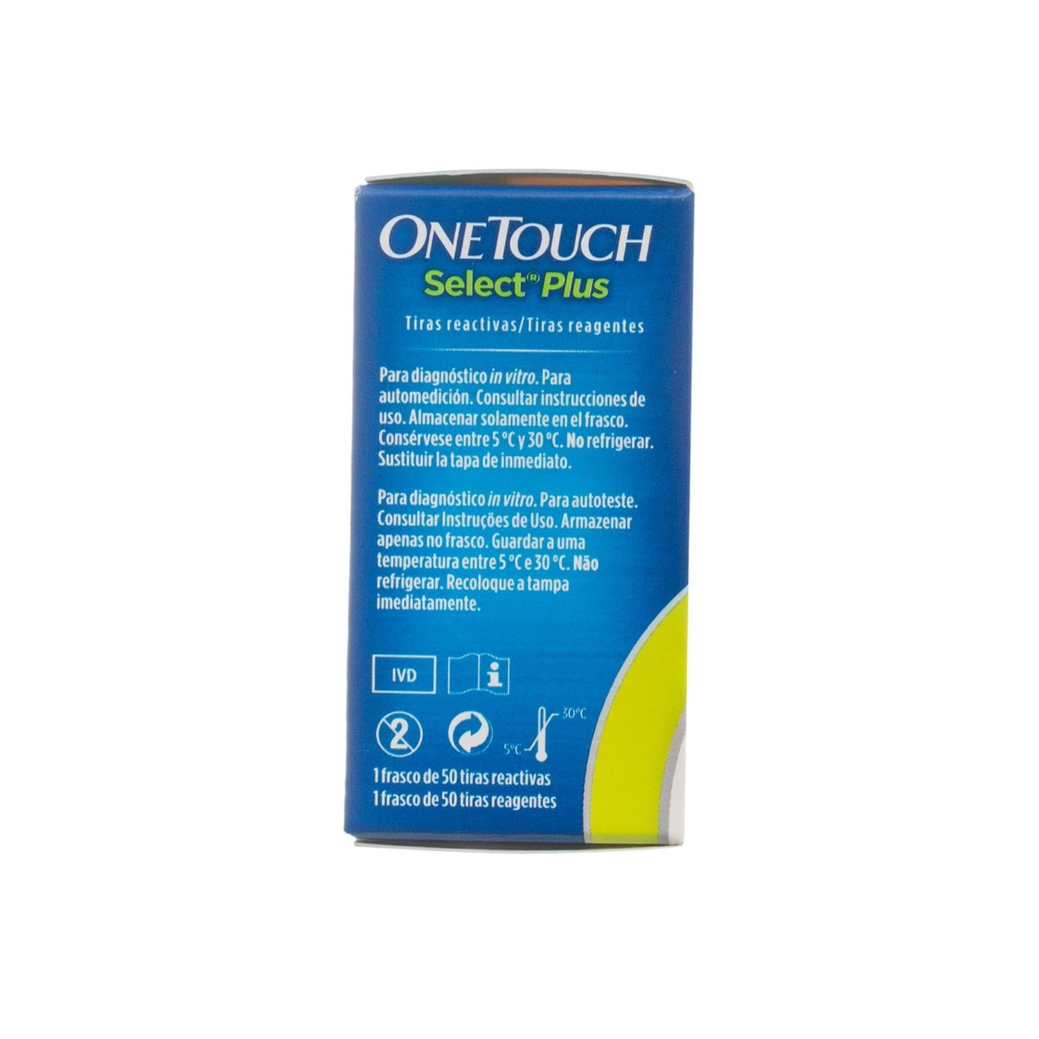 Comprar One Touch Select Plus Tiras Reactivas Con 50 Piezas En Farmacia - Foto 8