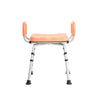 Banco para Baño de Aluminio Descansabrazos Desmontables 120 Kg