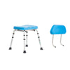Silla para Baño de Aluminio Respaldo Desmontable 120 Kg