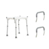 Banco para Baño de Aluminio con Brazos 136 Kg