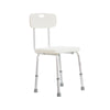 Silla para Baño de Aluminio con Respaldo 100 Kg