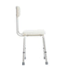 Silla para Baño de Aluminio con Respaldo 100 Kg