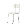 Silla para Baño de Aluminio con Respaldo 100 Kg