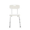 Silla para Baño de Aluminio con Respaldo 100 Kg