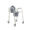 Silla Cómodo Plegable de Acero con Ruedas 110kg