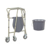 Silla Cómodo Plegable de Acero con Ruedas 110kg
