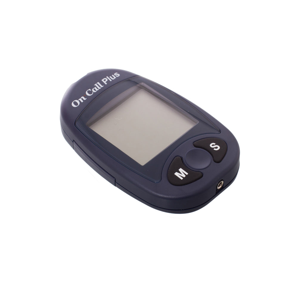 Glucometro Digital On Call Plus + 115 Lancetas + 50 Tiras Reactivas