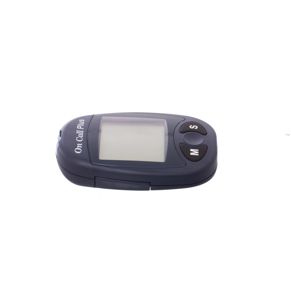 Glucometro Digital On Call Plus + 115 Lancetas + 50 Tiras Reactivas