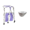 Silla Cómodo para Baño Plegable 120kg 4 en 1