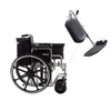 Silla de Ruedas Sobrepeso de Acero con Asiento de 55 cm y Elevapiernas 200kg